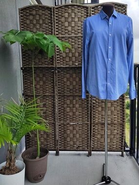 Armani Xchange Light Blue Slim Button-Up Shirt